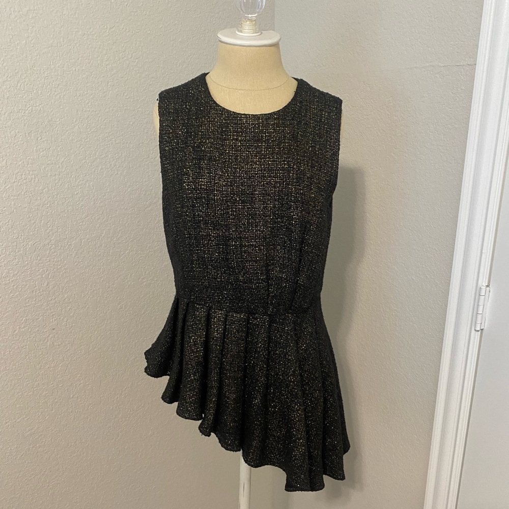 Blaque label gold and black top